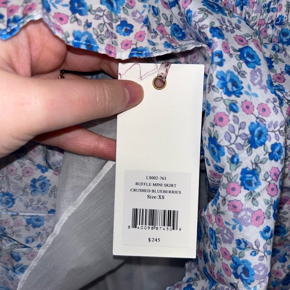 LoveShackFancy Skirts Loveshackfancy Ruffle Mini Skirt Crushed
